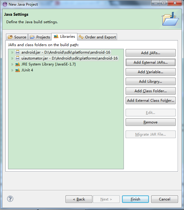 引入相应的库文件